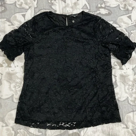 Black Lace Top - Picture 1 of 6